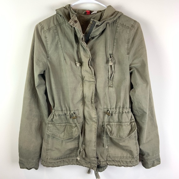 Coats | Hm Green Military Jacket | Poshmark